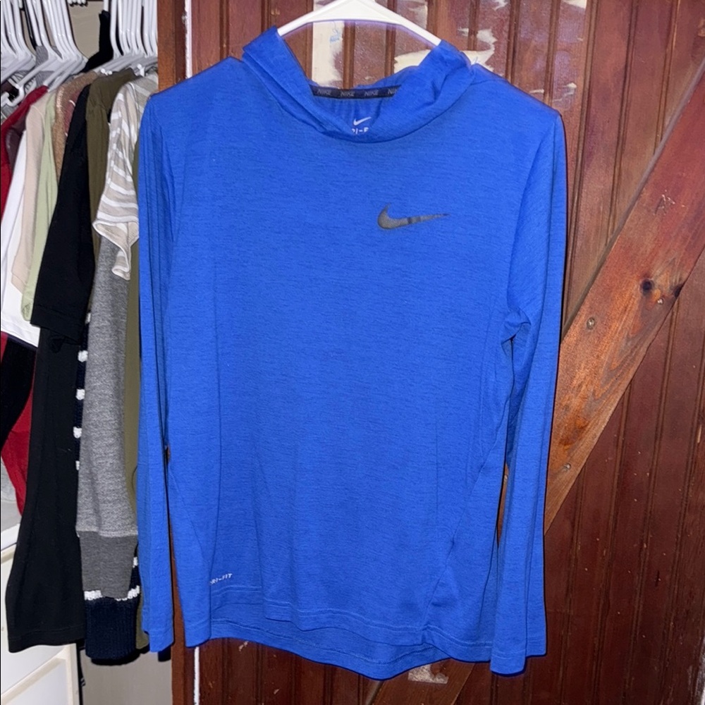 Nike Blue Long Sleeve Hoodie